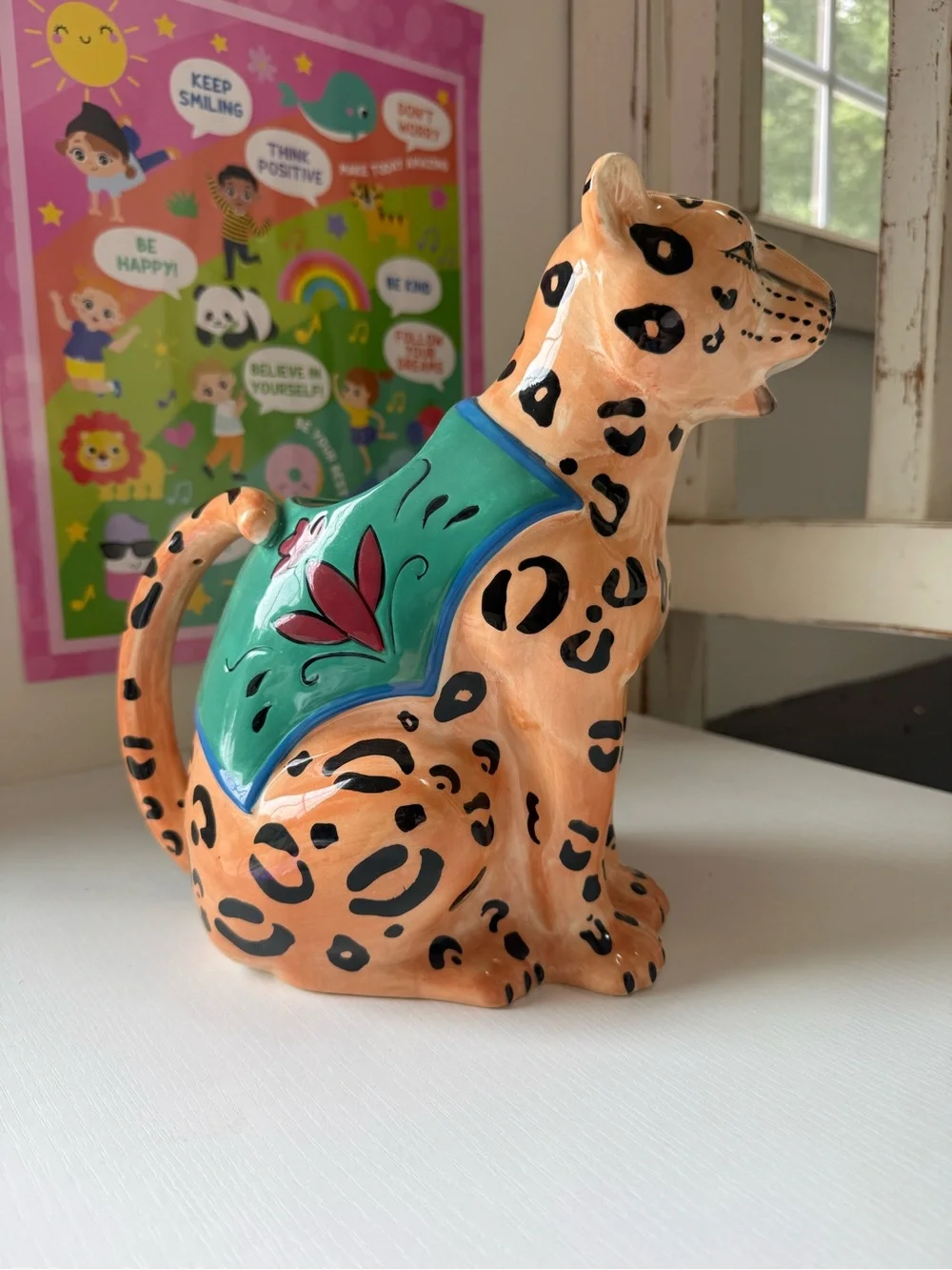 Poetic Wanderlust by Tracy Porter | Cheetah Boho Pitcher for PLANTS ONLY Pot